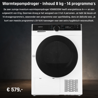 warmtepomp A+++ 8kg w