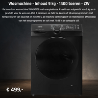 wasmachine 9kg zw